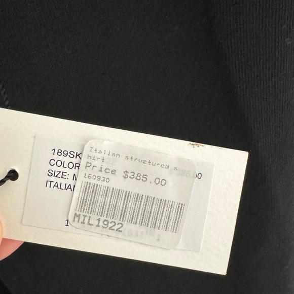 NWT Milly Italian Structured Shift Black Mini Dress | M - Picture 5 of 9